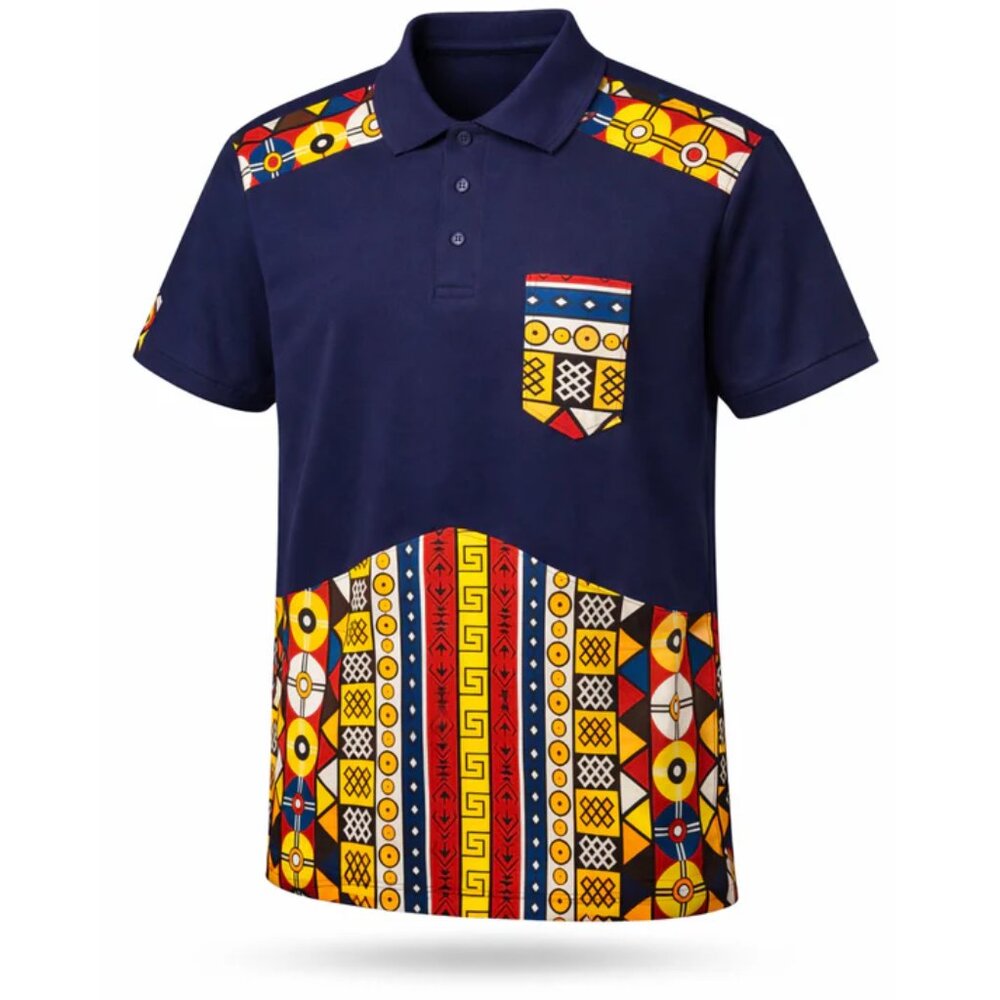African ankara fabric Men's Polo Shirt